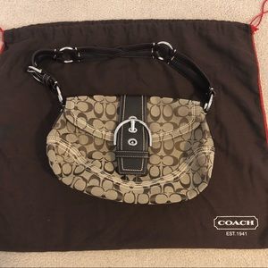 Coach Leather Shoulder Bag - 10602 (Brown)